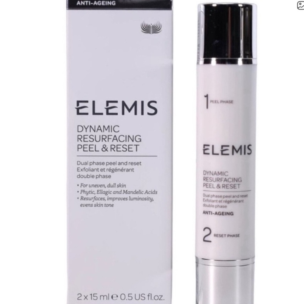 $115 Elemis Dynamic Resurfacing Peel & Reset 2 step system NIB